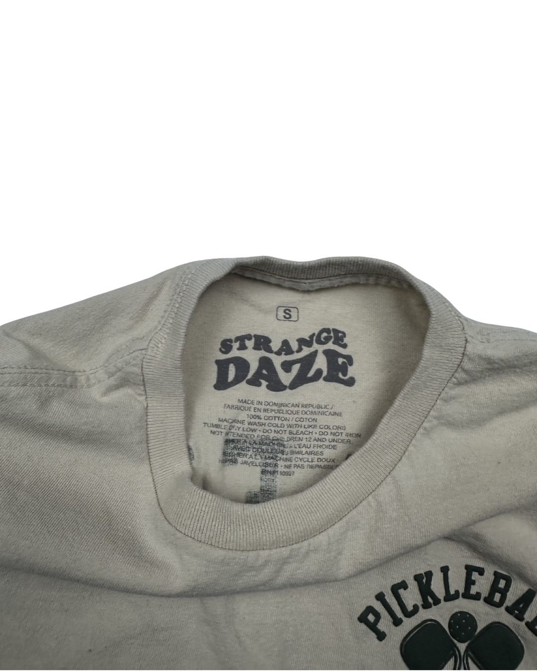 Strange Daze Pickleball Athletics Department Pocket T-Shirt (small)