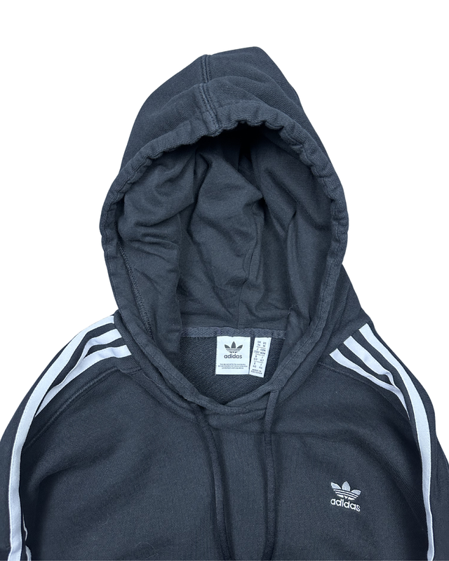 Adidas Originals 3-Stripe Cropped Hoodie