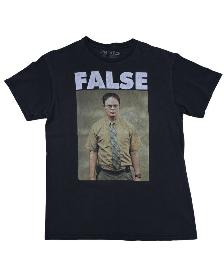 The Office FALSE Dwight Schrute Graphic T-Shirt (Medium)