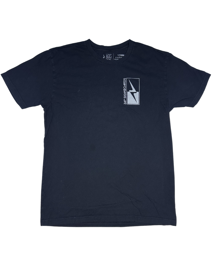 Zap Skimboards Lightning Bolt Logo T-Shirt (Large)