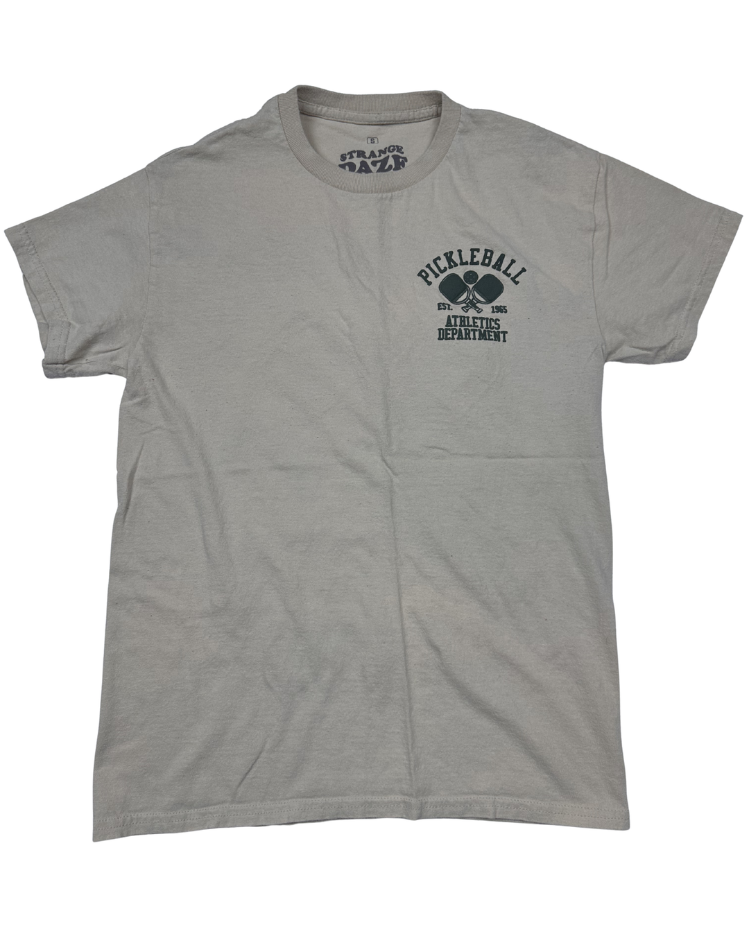 Strange Daze Pickleball Athletics Department Pocket T-Shirt (small)