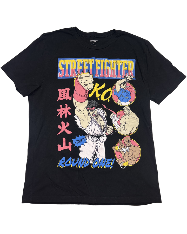 Street Fighter Round One Graphic T-Shirt (medium)