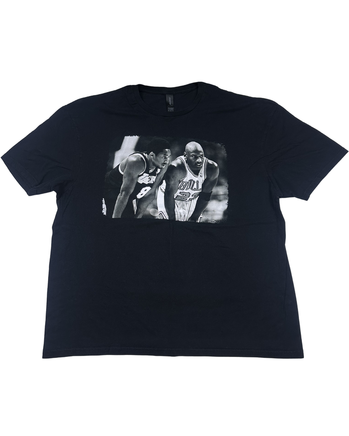 Kobe Bryant Michael Jordan Basketball Graphic T-Shirt (2XL)