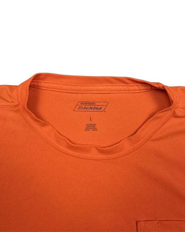 Dickies Orange Pocket T-Shirt (Large)
