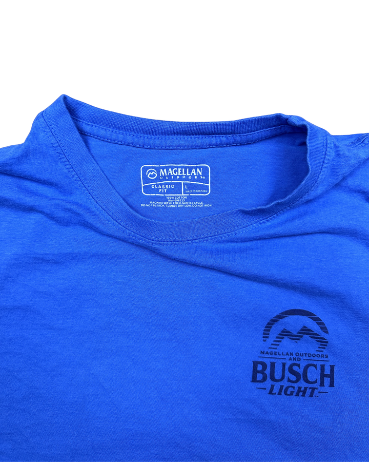 Magellan Outdoors Busch Light Summer '89 Graphic T-Shirt (Large) - Tag