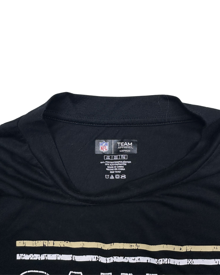 New Orleans Saints Sleepwear Striped T-Shirt (xxl)