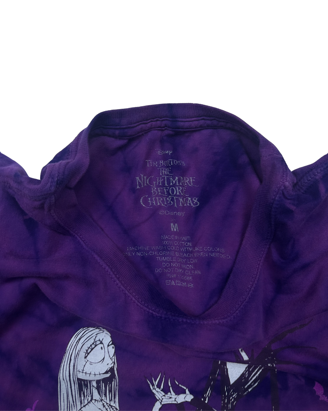 Disney Nightmare Before Christmas Characters Tie-Dye T-Shirt Women's (Medium)