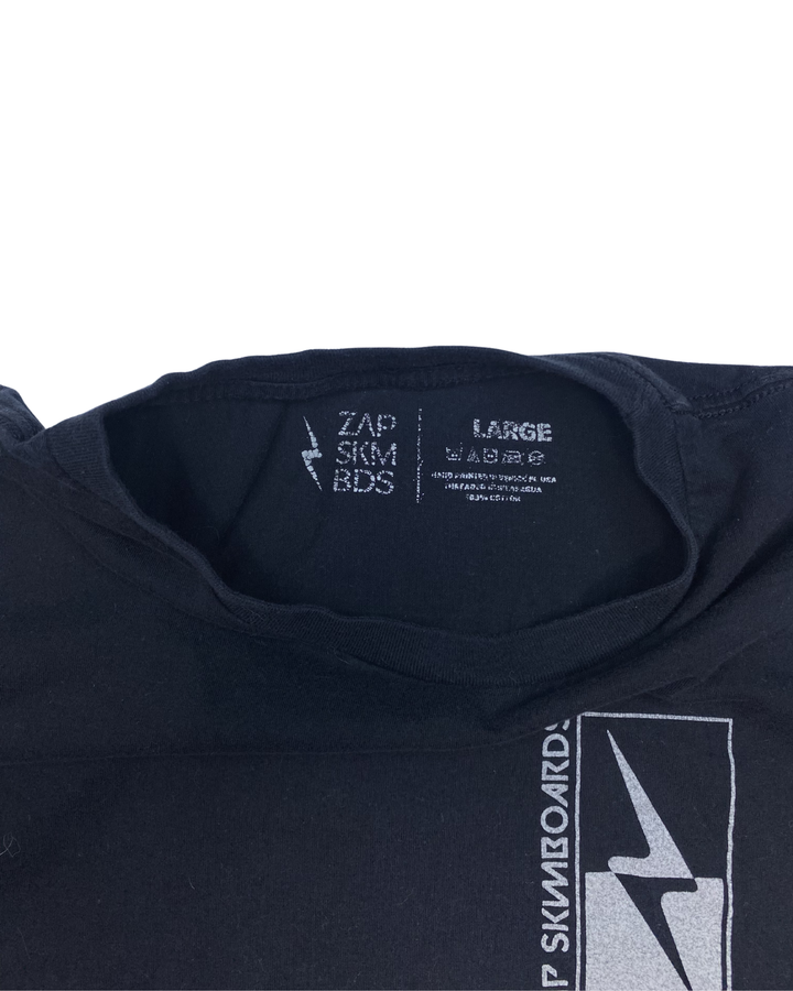 Zap Skimboards Lightning Bolt Logo T-Shirt (Large)