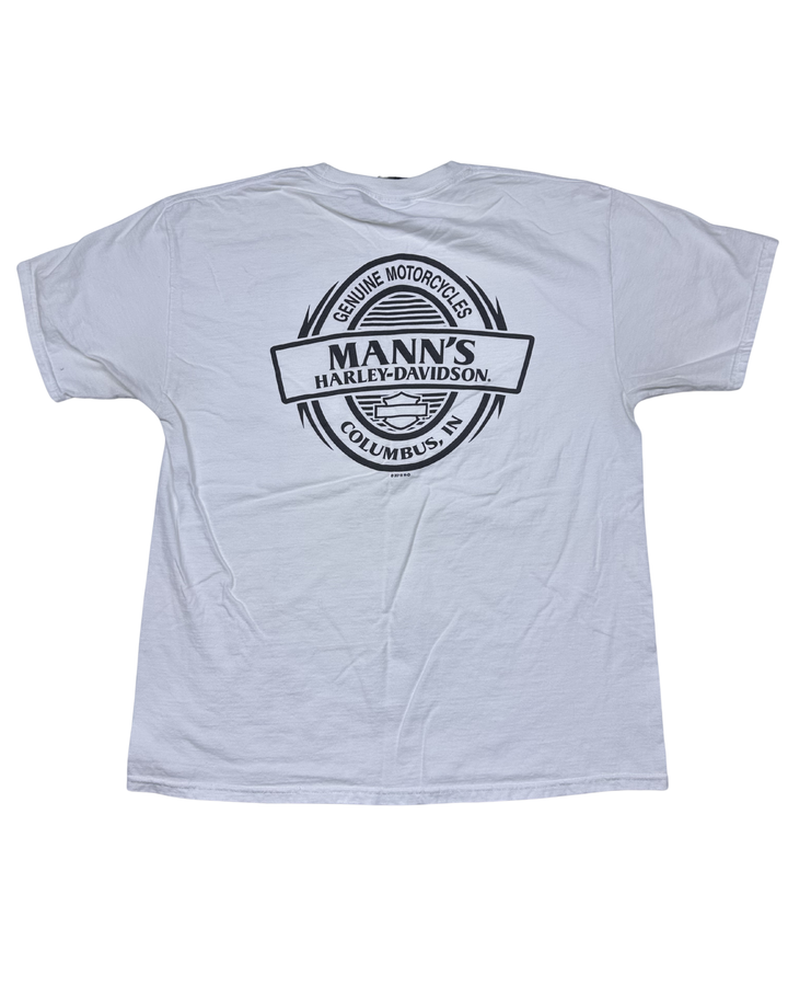 Harley-Davidson Mann's Columbus Indiana Pocket T-Shirt (large)