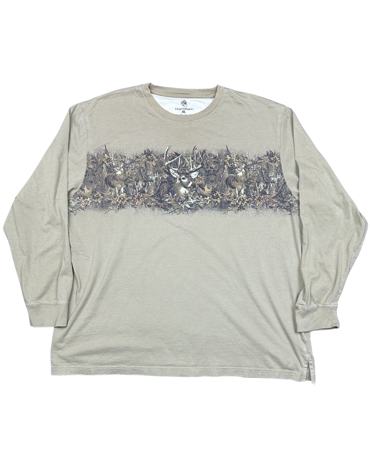 Legendary Whitetails Deer Graphic Long Sleeve T-Shirt (XL)
