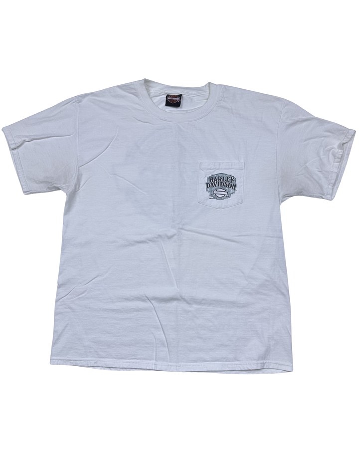 Harley-Davidson Mann's Columbus Indiana Pocket T-Shirt (large)