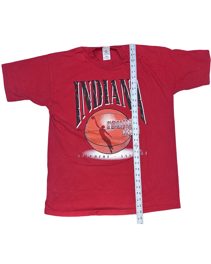 Indiana Round Ball Basketball Graphic T-Shirt (Large)