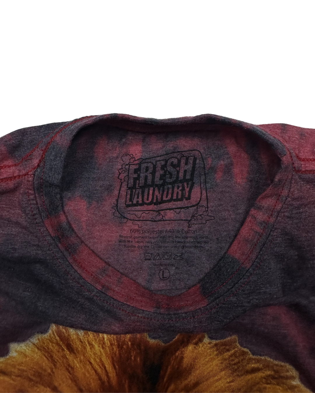 Fresh Laundry Lion Graphic Tie-Dye T-Shirt (youth large)