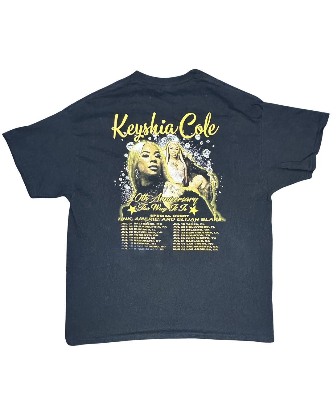 Keyshia Cole The Way 20th Anniversary Tour Graphic T-Shirt (2XL)