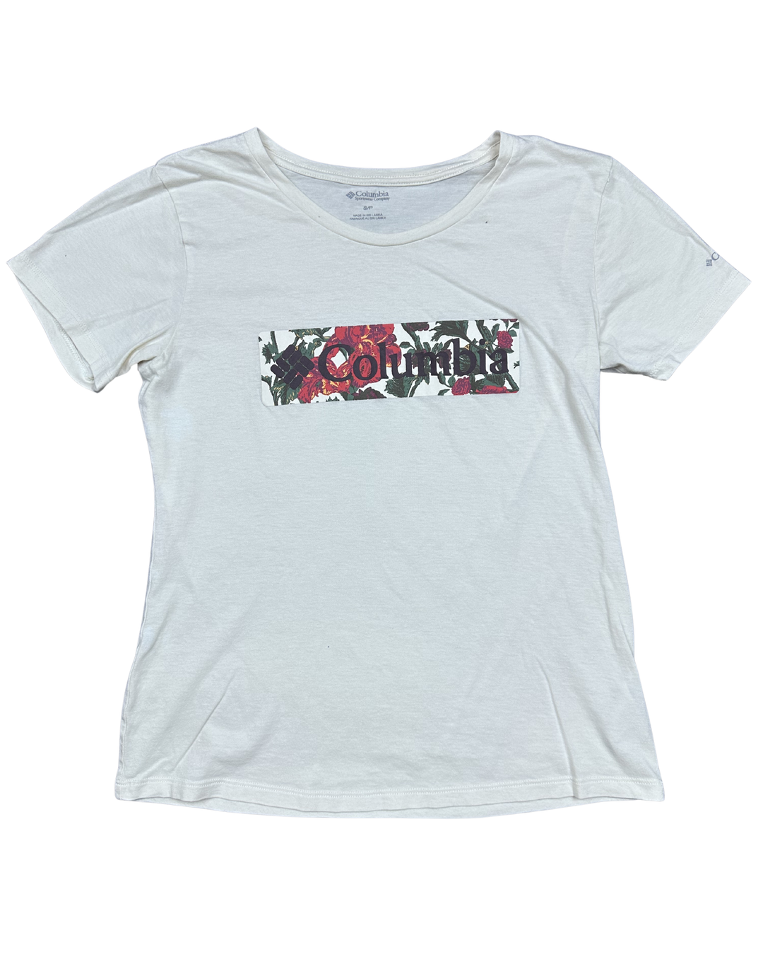 Columbia Sportswear Floral Box Logo Women's T-Shirt (Small)