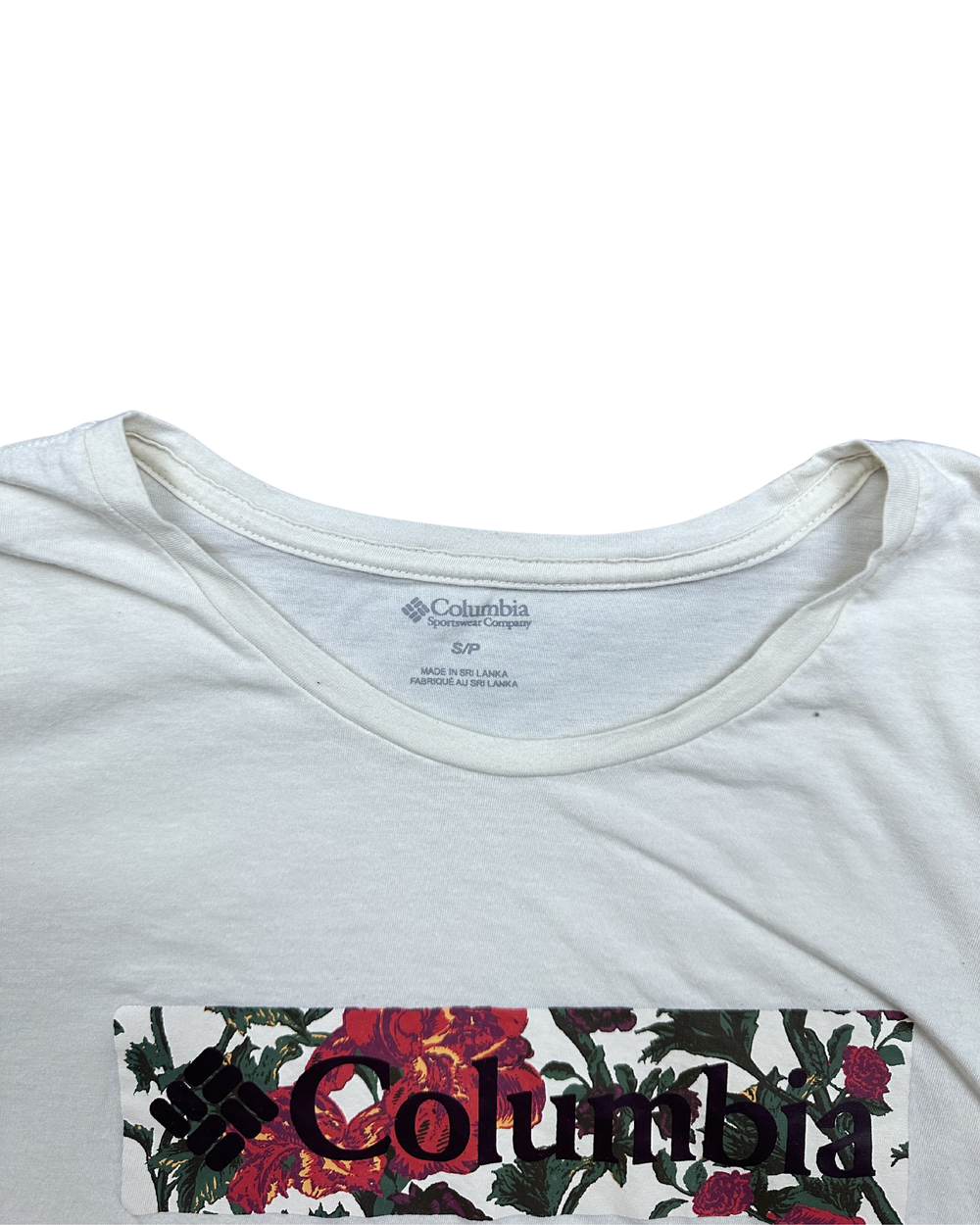 Columbia Sportswear Floral Box Logo Women's T-Shirt (Small)