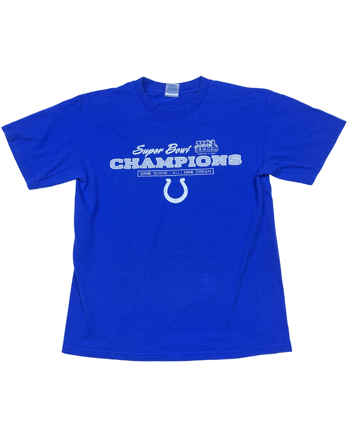 Indianapolis Colts Super Bowl XLI Champions Graphic T-Shirt (Medium)