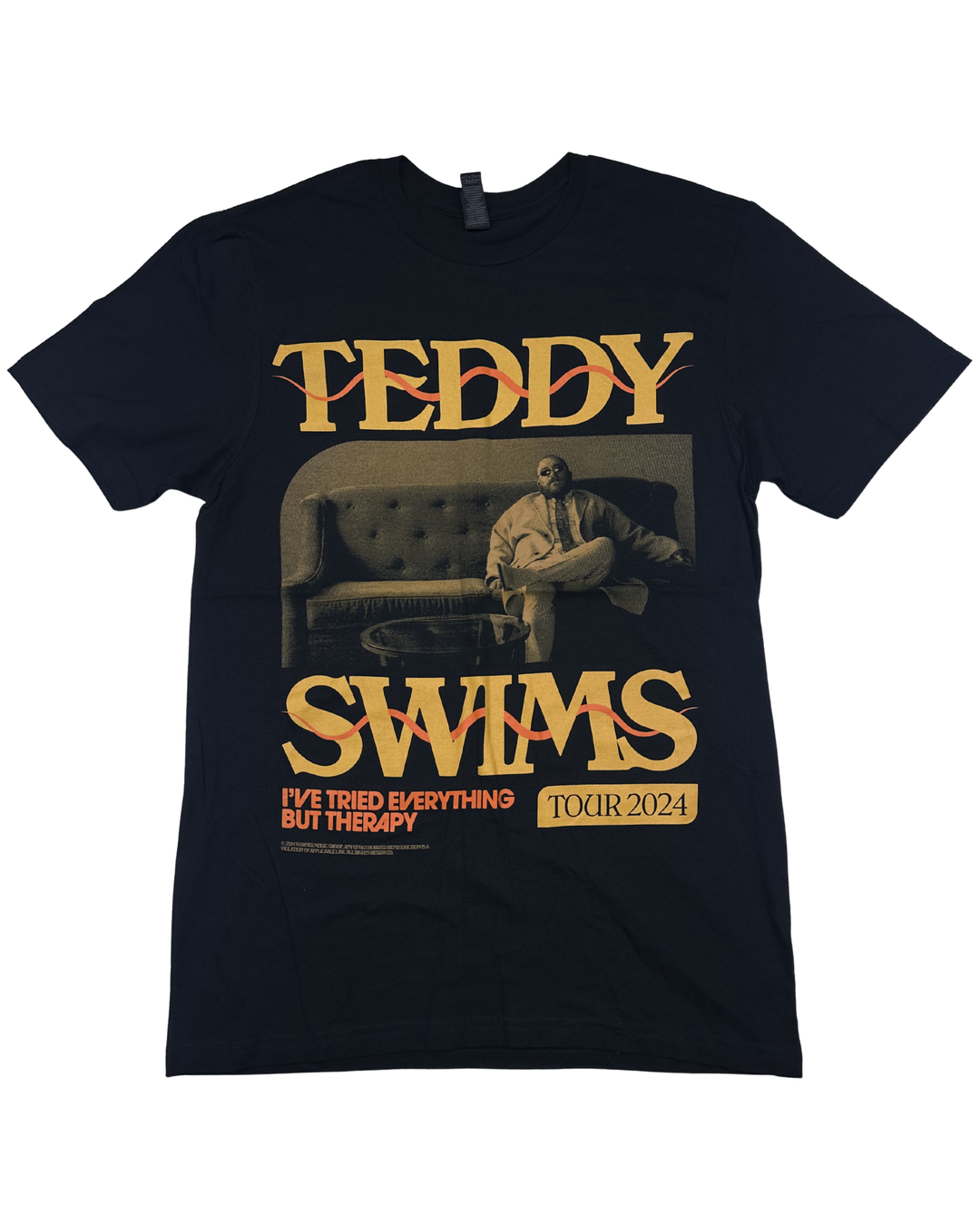 Teddy Swims I've Tried Everything But Therapy Tour 2024 Graphic T-Shirt (Medium)