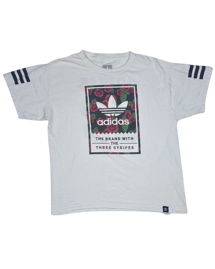 Adidas Originals Floral Trefoil 03 Graphic T-Shirt (youth Large)