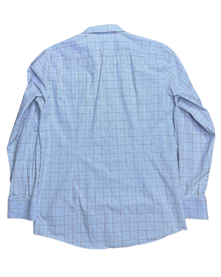 Hugo Boss Sharp Fit Windowpane Check Button-Down Long Sleeve Shirt
