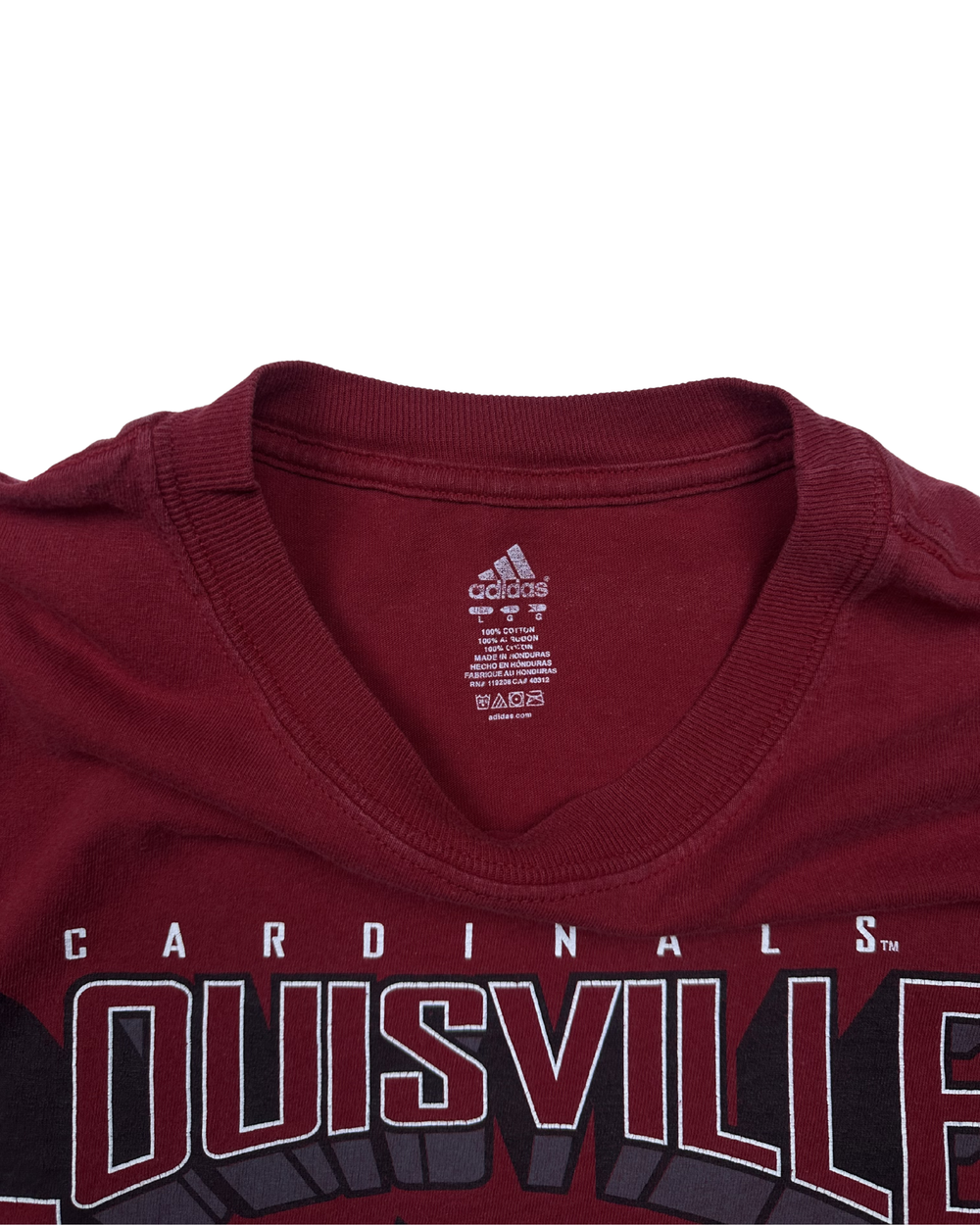 Adidas Louisville Cardinals Graphic T-Shirt (Large)