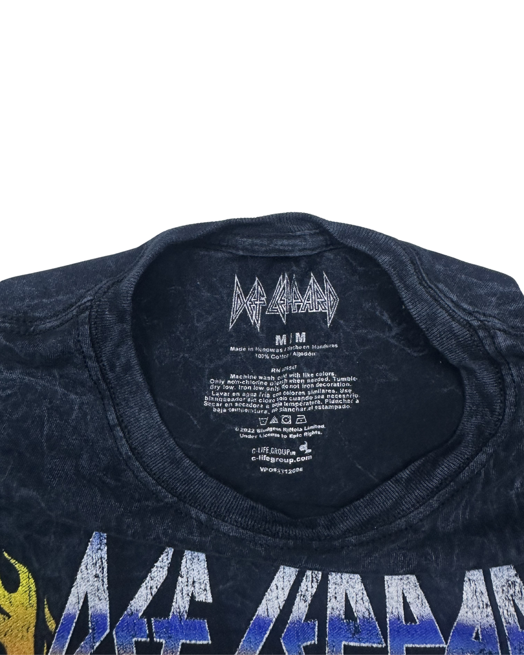 Def Leppard Animal Mineral Wash Graphic T-Shirt (medium)