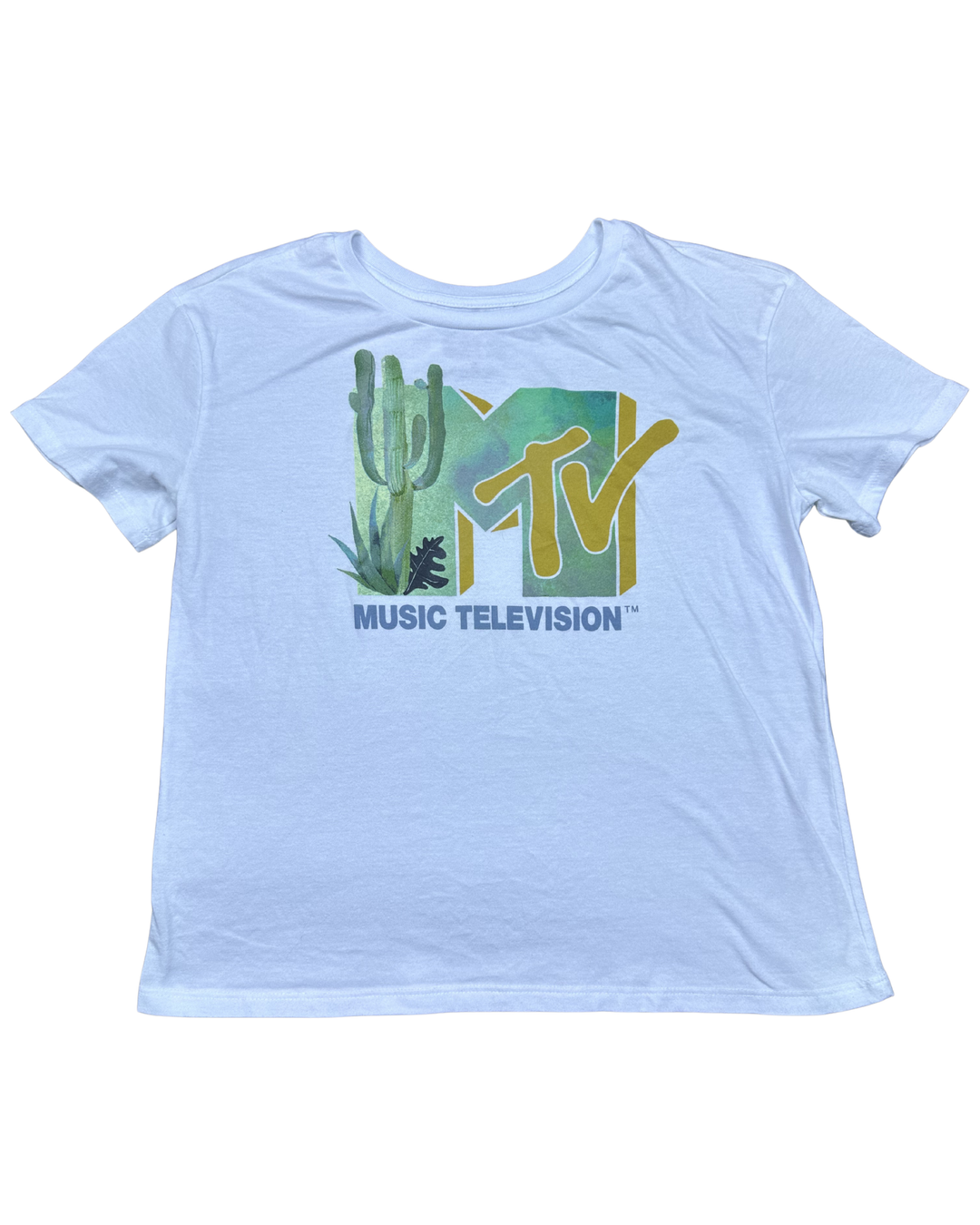MTV Music Television Cactus Graphic T-Shirt (Large)