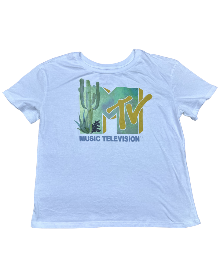 MTV Music Television Cactus Graphic T-Shirt (Large)