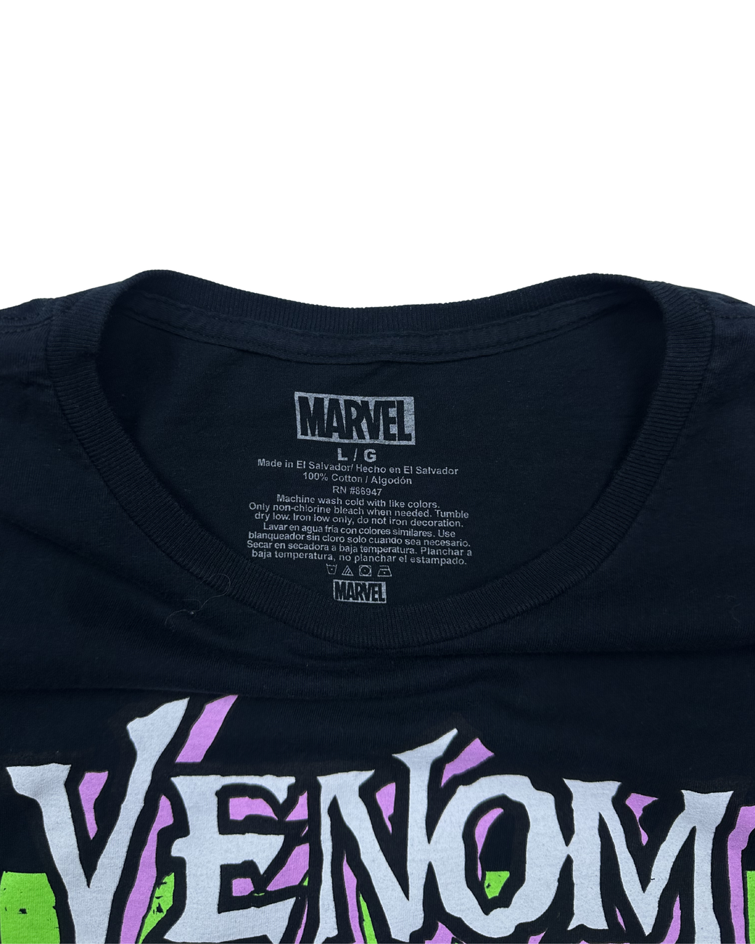 Marvel Venom Neon Graphic T-Shirt (Large)