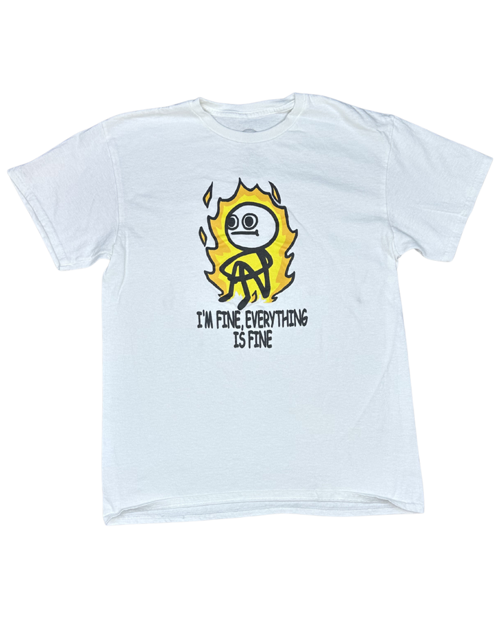 DGM I'm Fine Everything Is Fine Graphic T-Shirt (Medium)