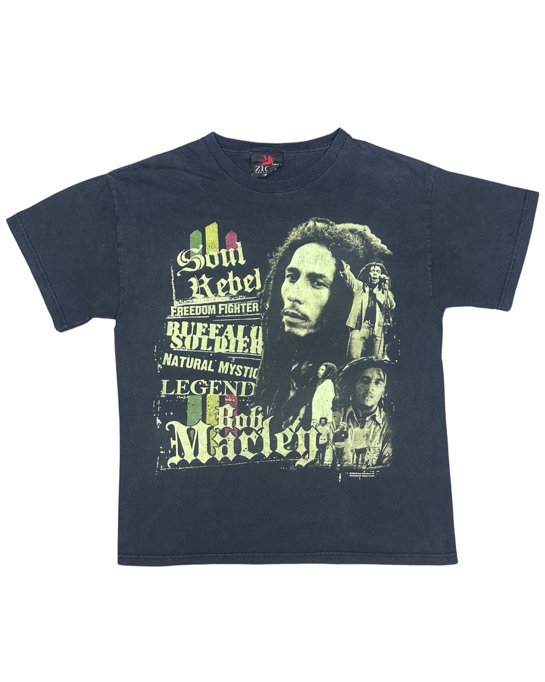 Bob Marley Soul Rebel Legend Graphic T-Shirt (Medium)