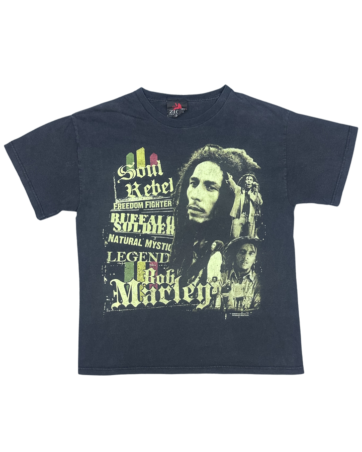 Bob Marley Soul Rebel Legend Graphic T-Shirt (Medium)