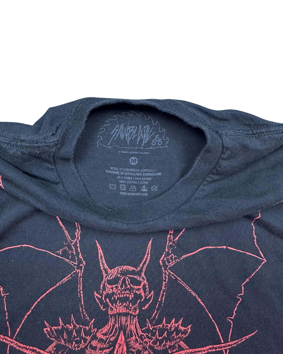 Sawblade 666 Demon Pentagram T-Shirt (Medium)