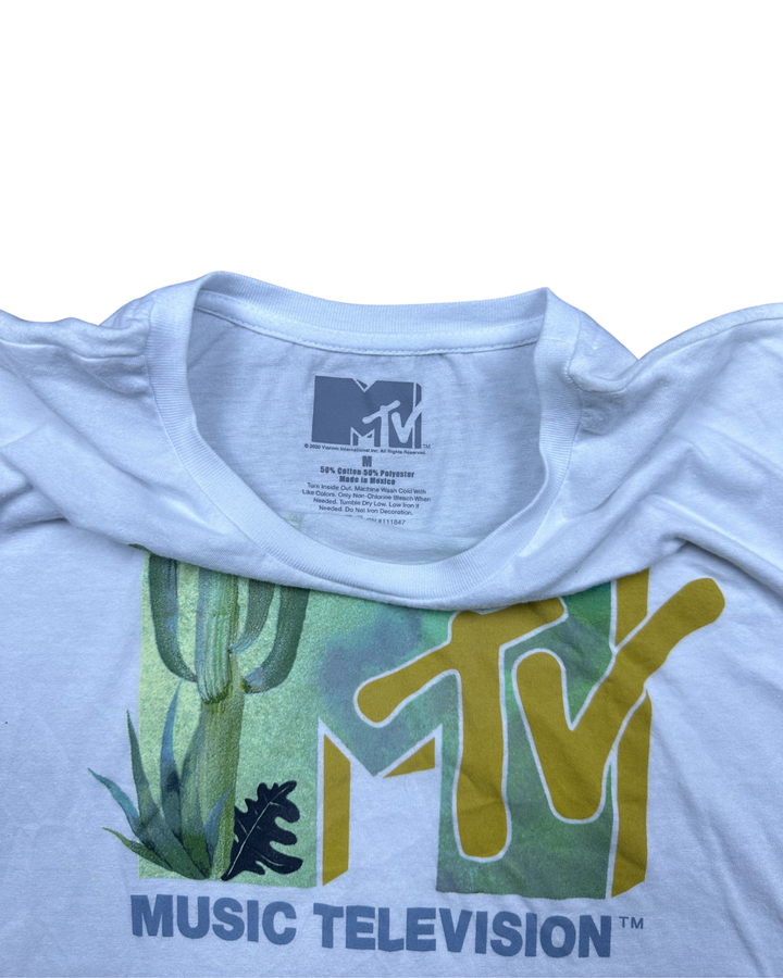 MTV Music Television Cactus Graphic T-Shirt (Large)