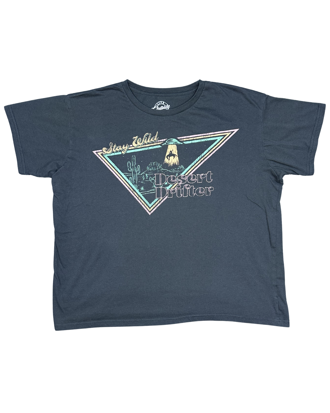 Live Outside Desert Drifter Stay Wild Graphic T-Shirt (Small)