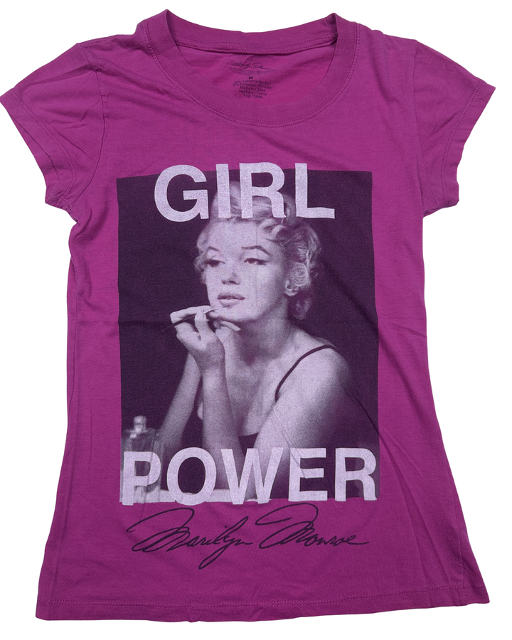 Marilyn Monroe Girl Power Graphic T-Shirt (youth medium)
