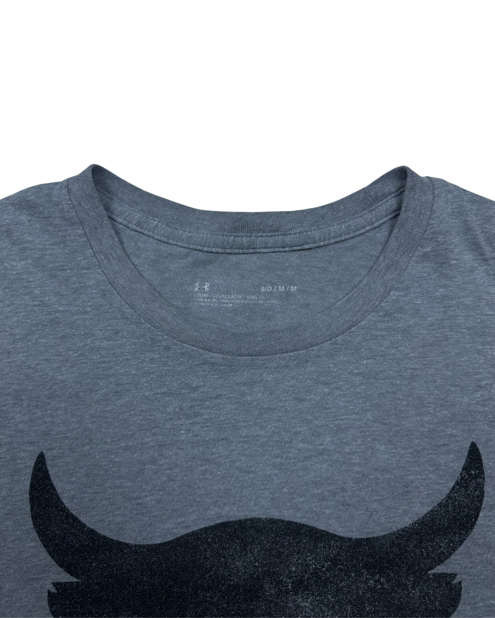 Under Armour Project Rock Bull Logo T-Shirt (Medium)