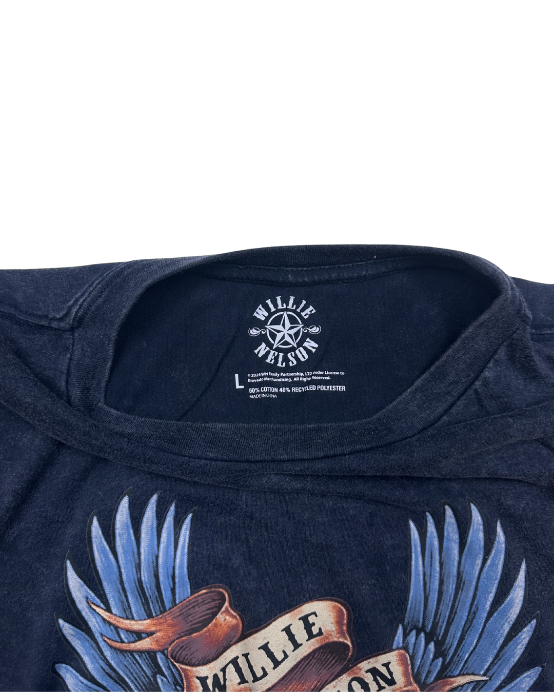 Willie Nelson Eagle Graphic T-Shirt (large)