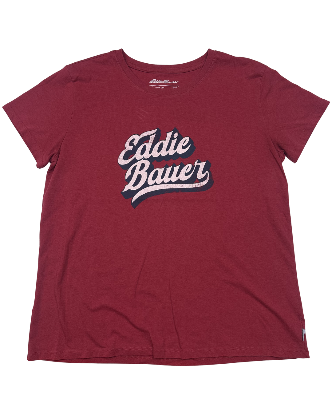 Eddie Bauer Script Logo T-Shirt Women's (Large)