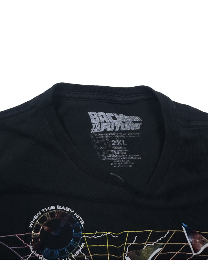 Back to the Future 1.21 Gigawatts DeLorean Graphic Long Sleeve T-Shirt (2XL)