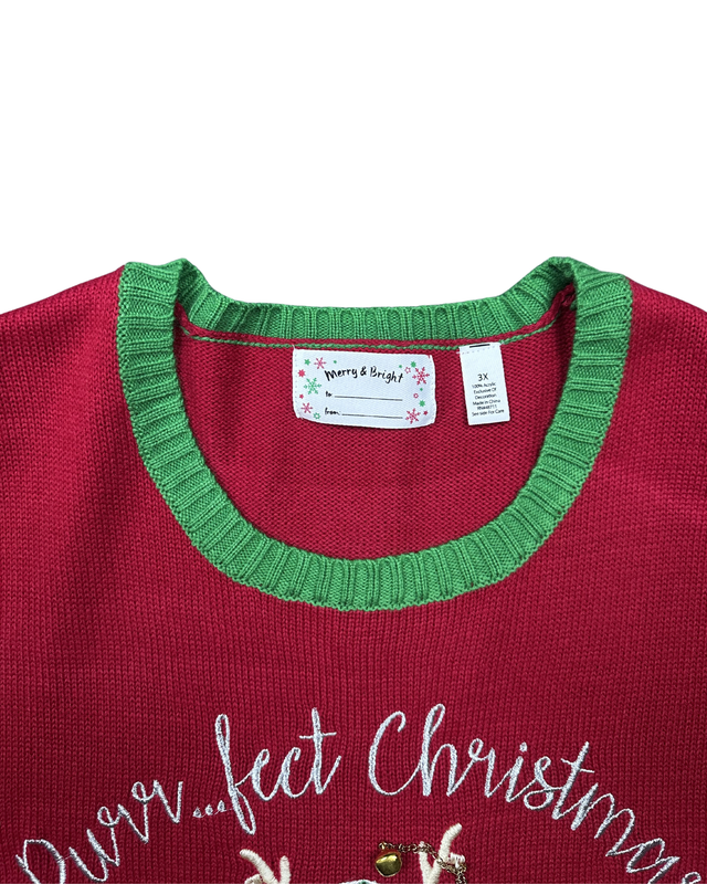 Purrfect Christmas Knit Sweater