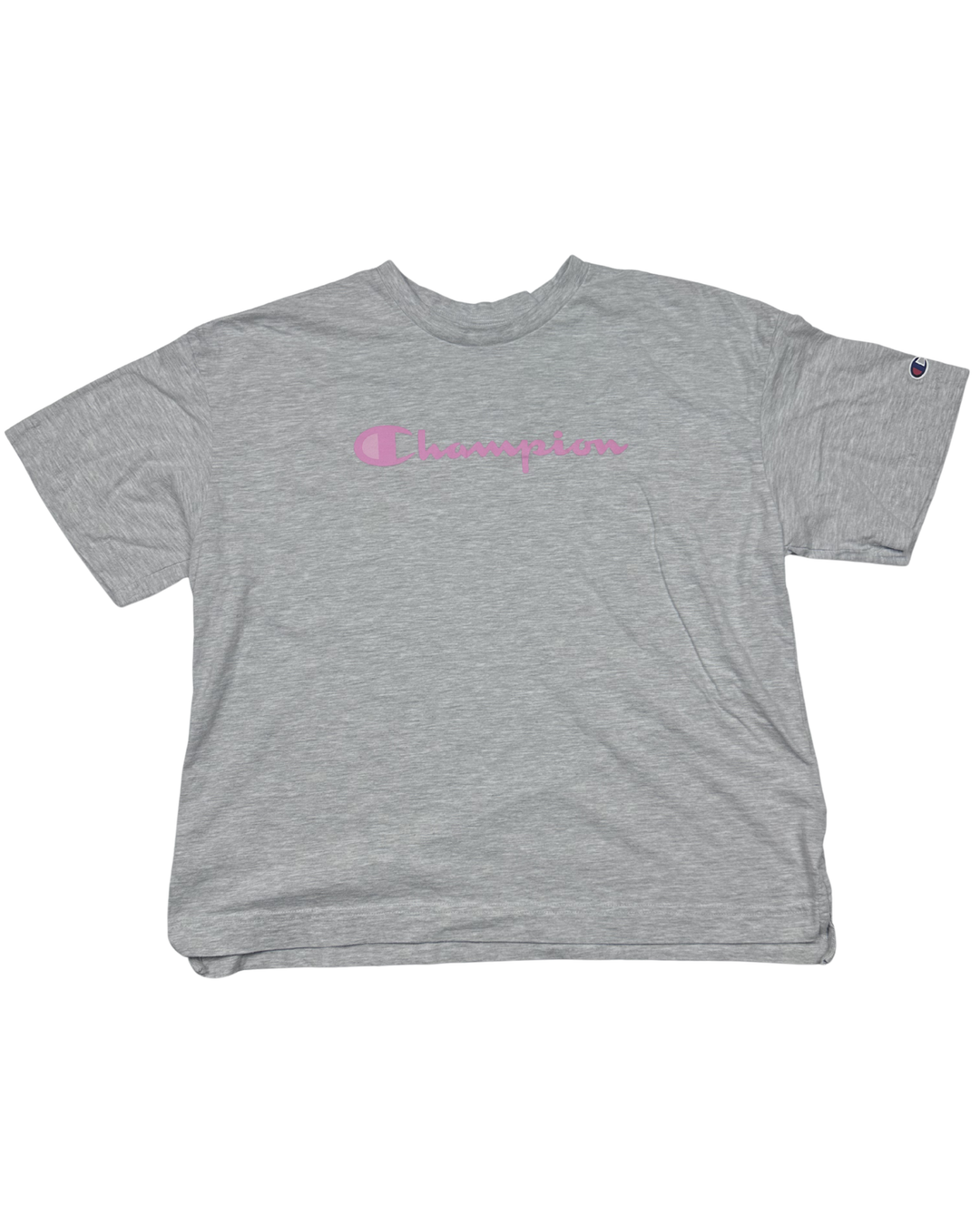 Champion Script Logo Pink T-Shirt (Large)