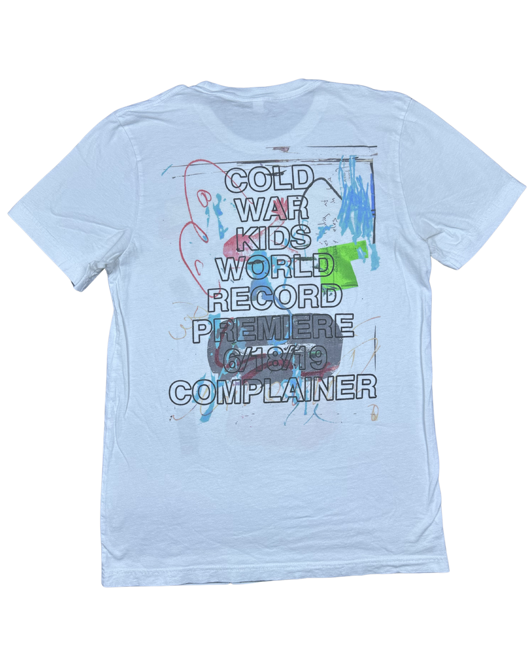 Cold War Kids Complainer World Record Premiere Graphic T-Shirt (Medium)