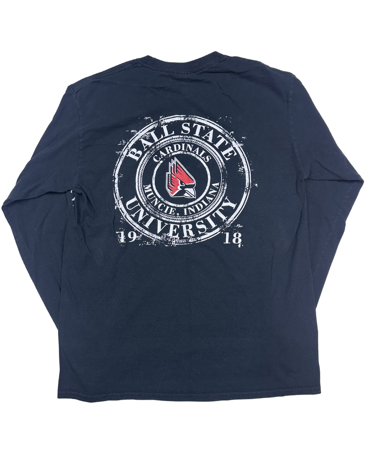 Ball State University Cardinals Long Sleeve T-Shirt (medium)