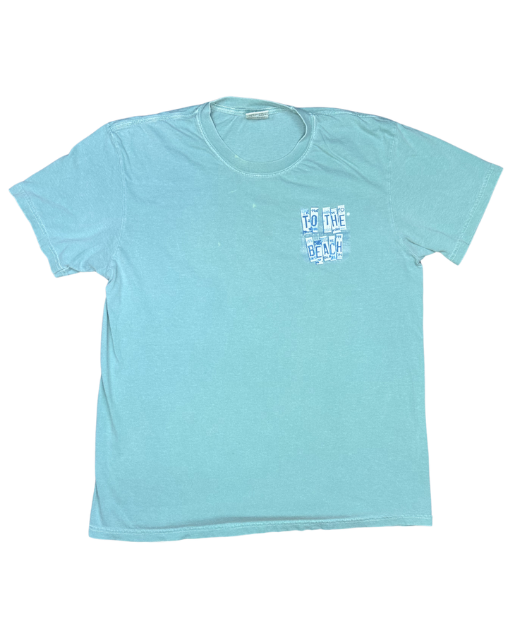Comfort Colors To The Beach Surf Style Pocket T-Shirt (Large)