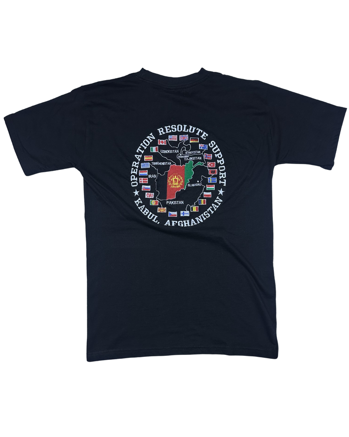 Operation Resolute Support Kabul Afghanistan Graphic T-Shirt (Large)