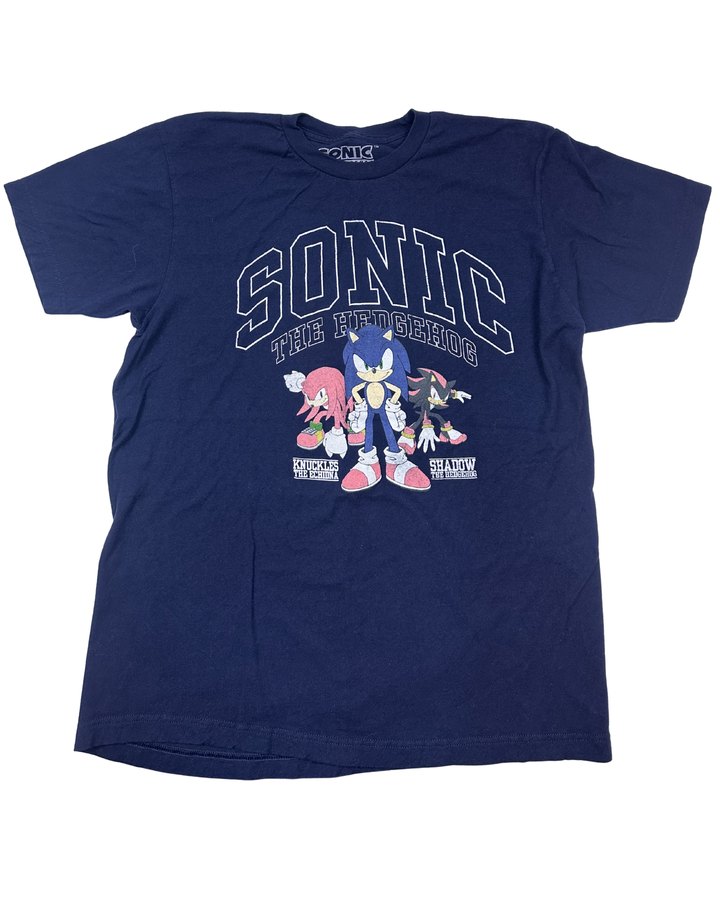 Sonic The Hedgehog Characters Graphic T-Shirt (large)