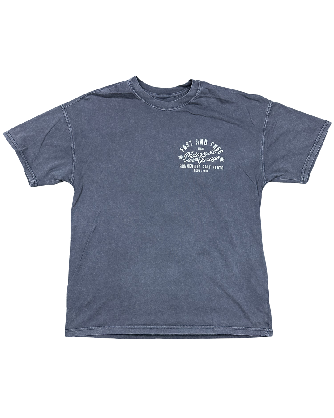 Arizona Jean Co "Fast and Free" Motorcycle Garage Graphic T-Shirt (XS)