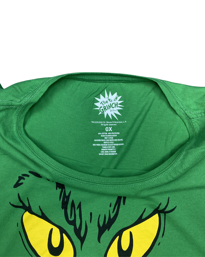 Dr. Seuss Grinch Women's Graphic T-Shirt (0X)