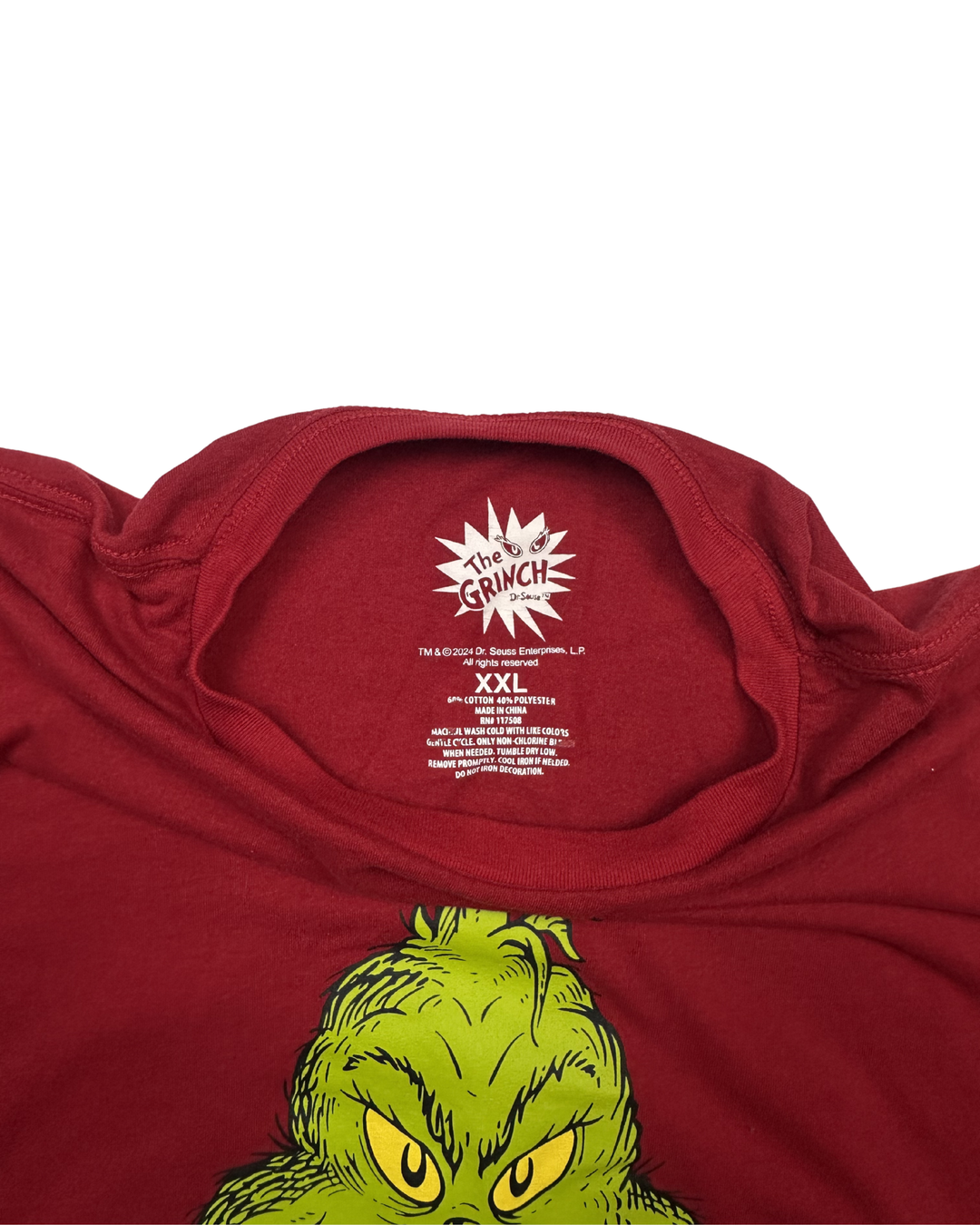 Dr. Seuss Grinch Current Mood T-Shirt (2XL)